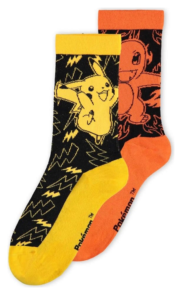 Pokémon Socks 2-Pack Crew 39-42