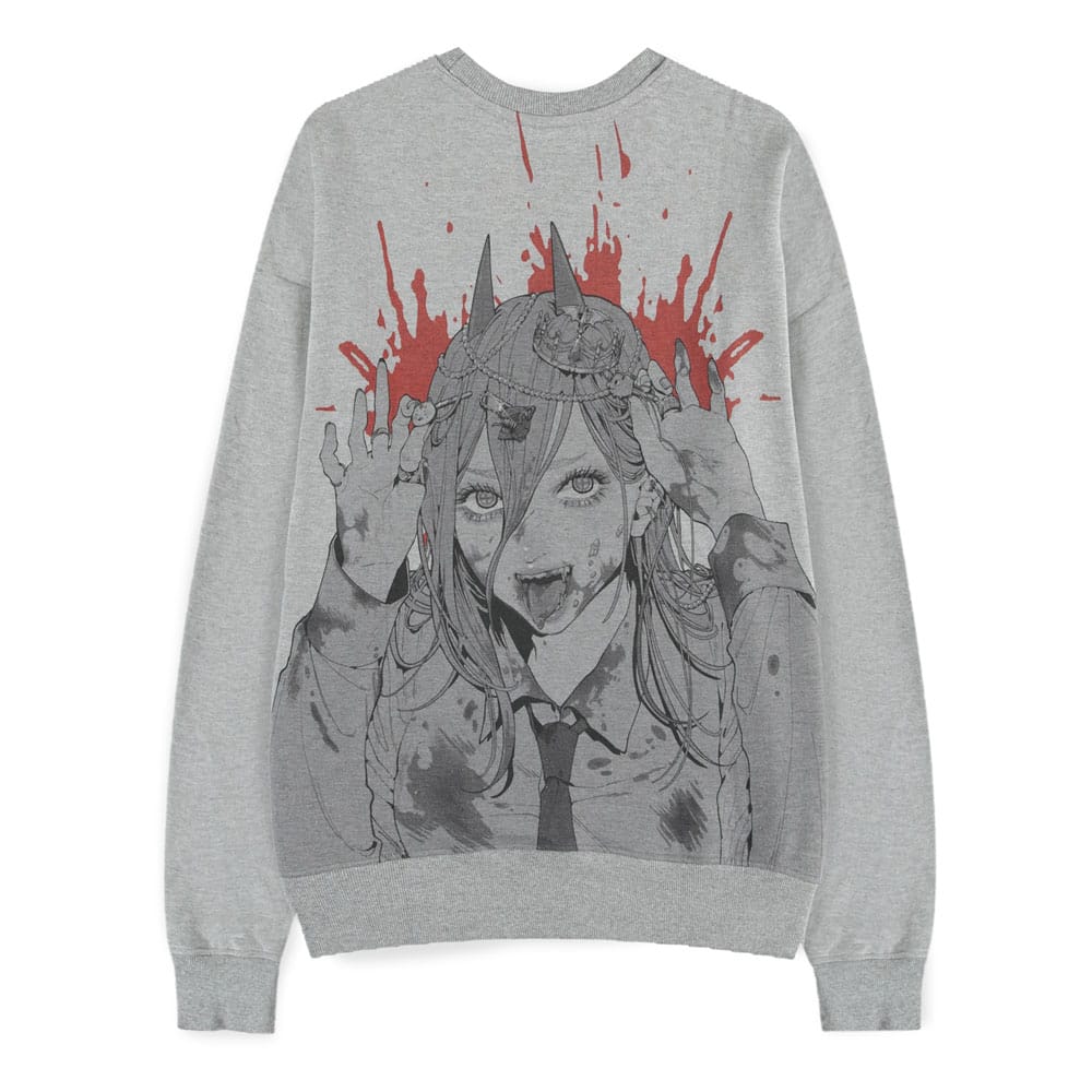 Chainsaw Man Sweater Power Grey Melange Size M