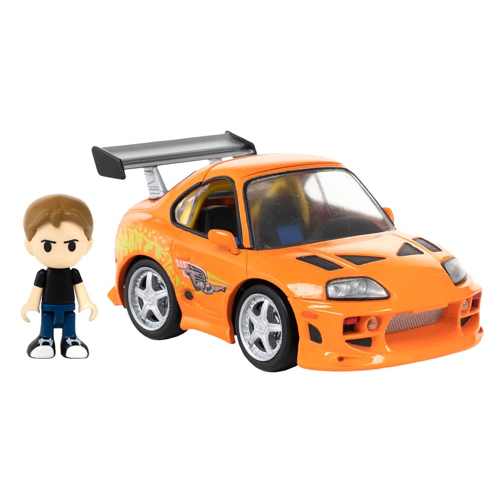 Fast & Furious Q-Village Vehicle with mini-figure Toyota Supra JZA80 9 cm