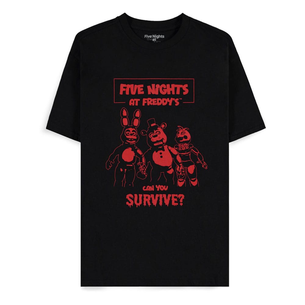 Five Nights at Freddy's T-Shirt Can You Survive Size L