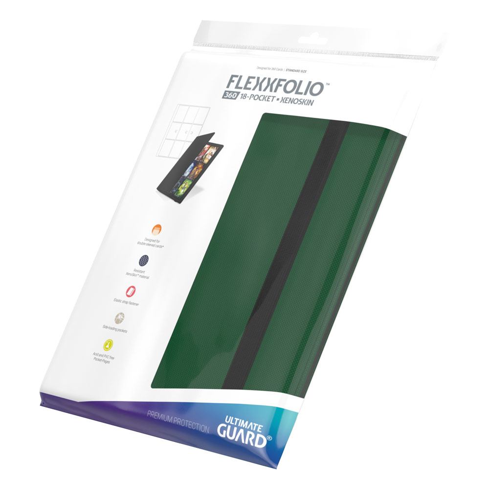 Ultimate Guard Flexxfolio 360 – 18-Pocket XenoSkin Green