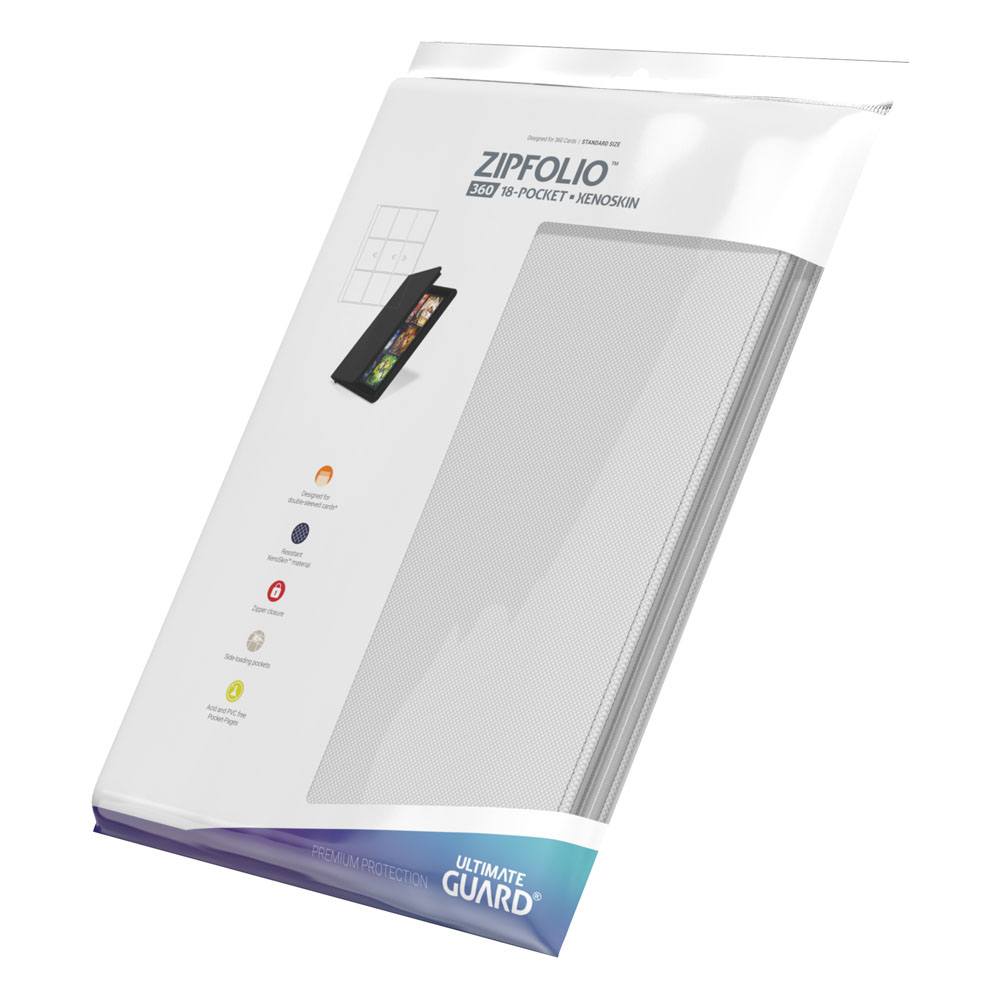 Ultimate Guard Zipfolio 360 – 18-Pocket XenoSkin Weiß