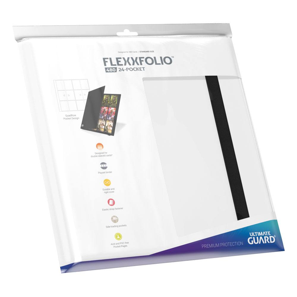 Ultimate Guard Flexxfolio 480 – 24 Taschen (Quadrow) – Weiß