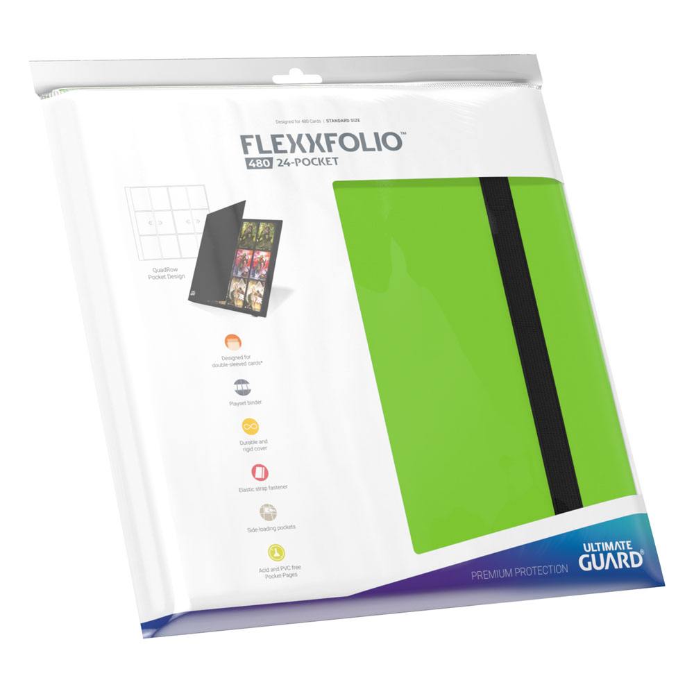Ultimate Guard Flexxfolio 480 – 24 Taschen (Quadrow) – Hellgrün
