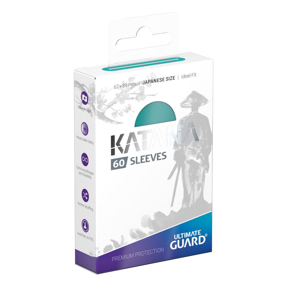 Ultimate Guard Katana-Ärmel, japanische Größe, Türkis (60)
