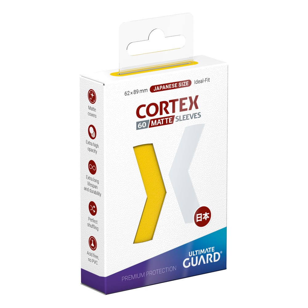 Ultimate Guard Cortex-Ärmel, japanische Größe, mattgelb (60)