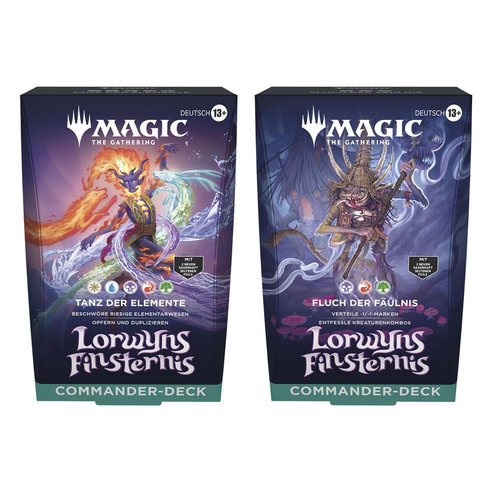 Magic the Gathering Lorwyns Finsternis Commander Decks Display (4) german