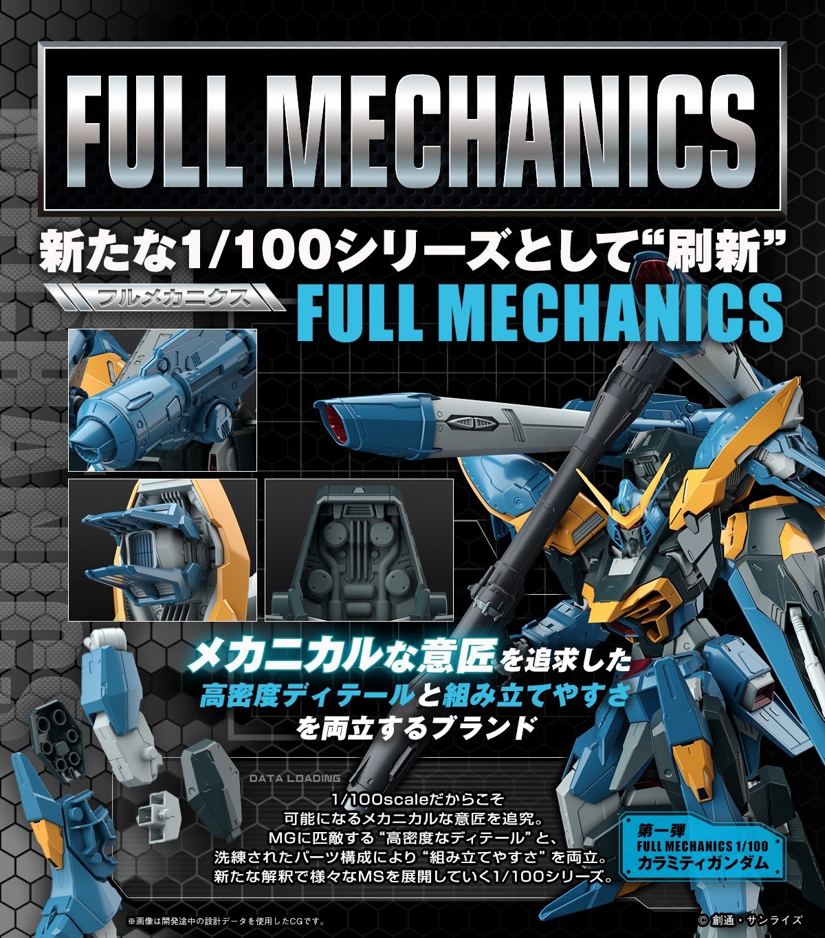Vollständige Mechanik GATX-131 Calamity Gundam 1/100