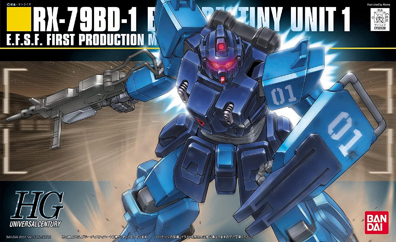 HG RX-79BD-1 – Blaue Destiny-Einheit 1 1/144
