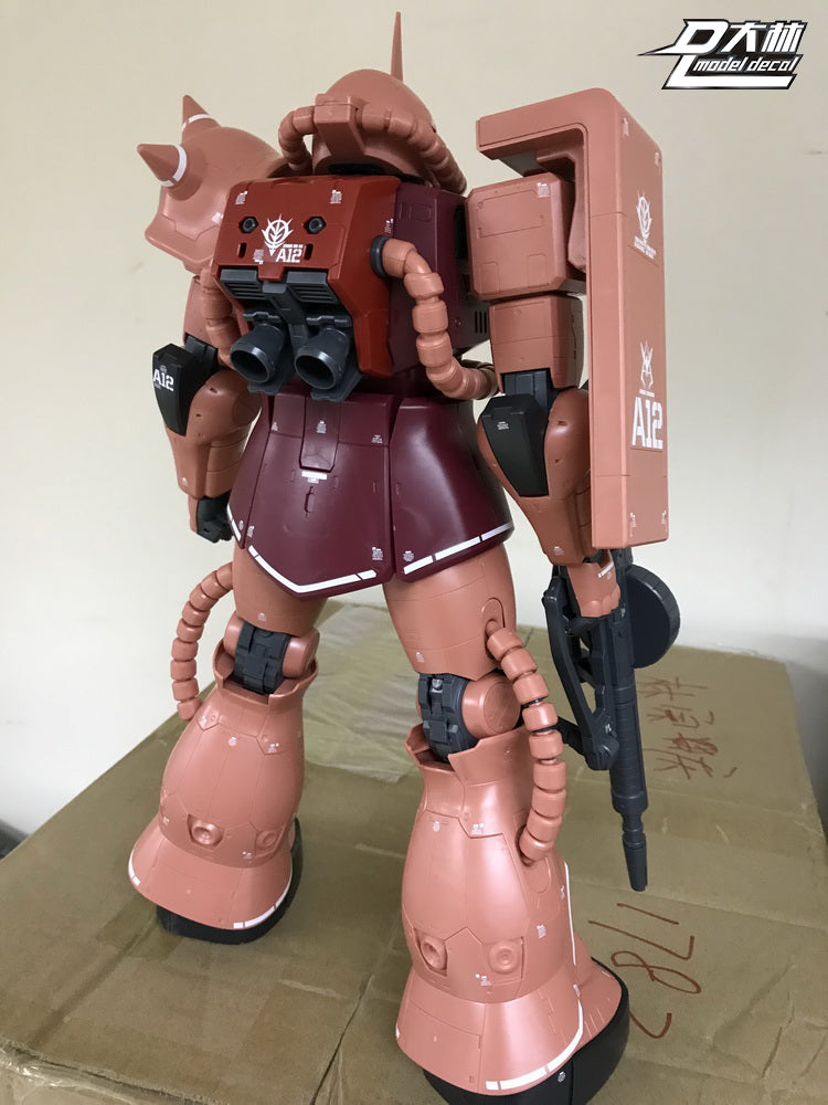 DL Model Aufkleber – P11 – Mega Size Gundam – MS-06 Char's Zaku II 1/48