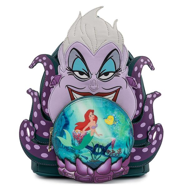Disney Loungefly Mini-Rucksack – Villains Scene Ursula Kristallkugel-Rucksack