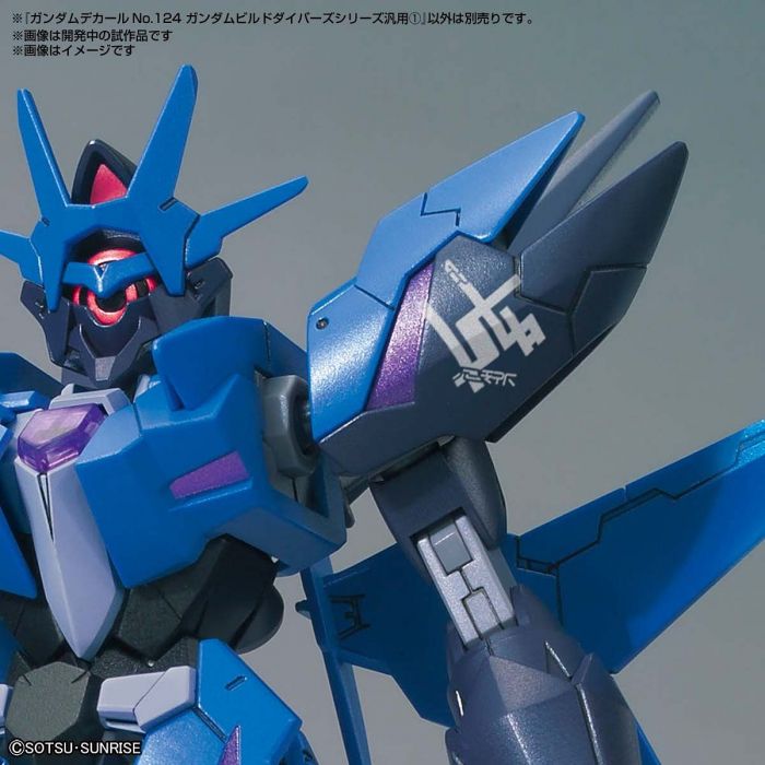 1/144 GUNDAM AUFKLEBER NR. 124 GUNDAM BUILD DIVERS SERIE 1