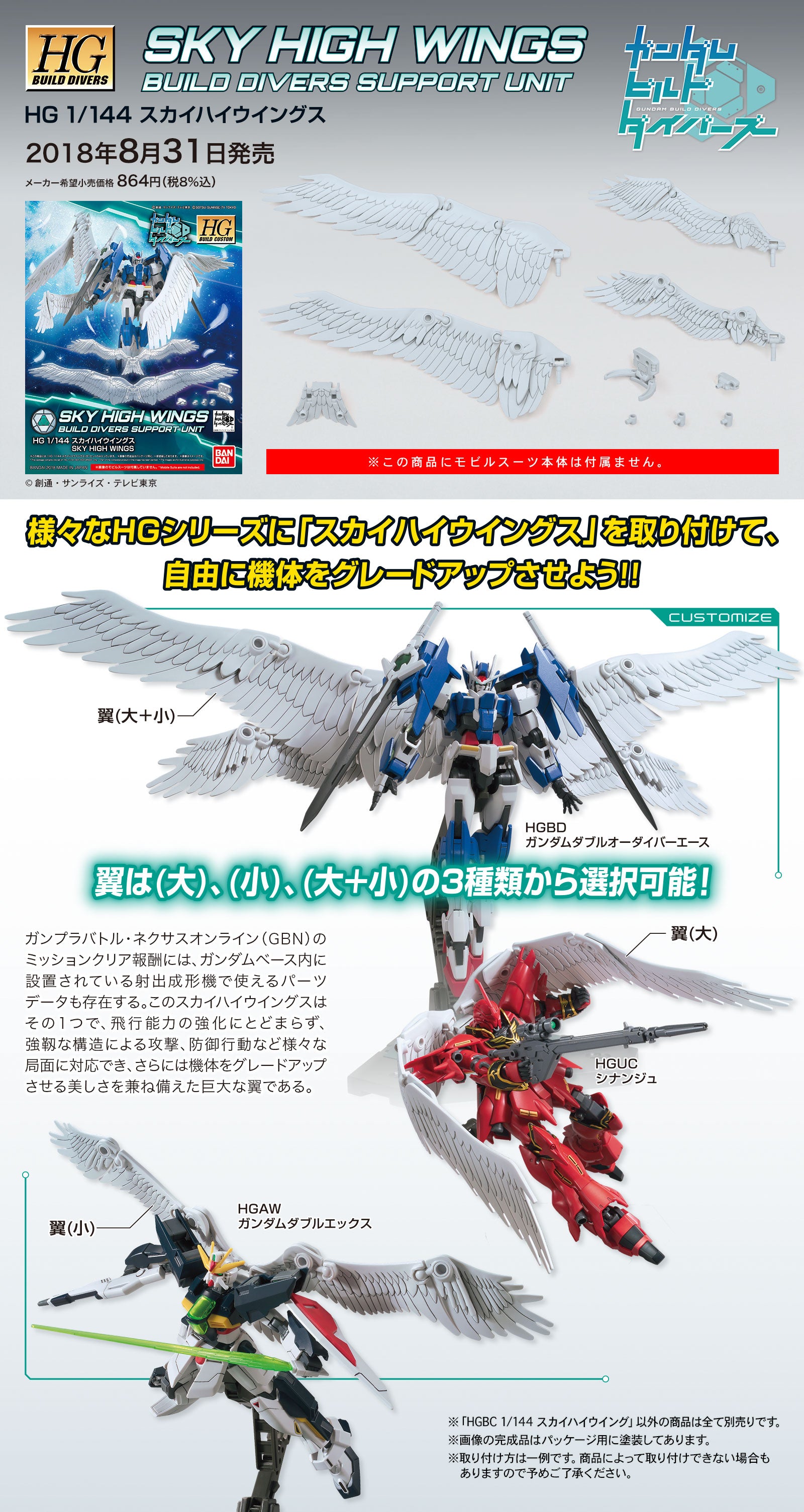 HG SKY HIGH WINGS 1/144