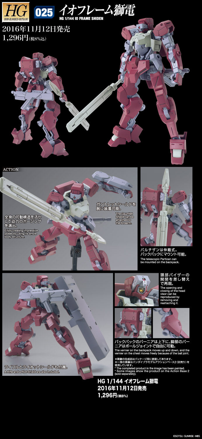 HG Io Rahmen Shiden 1/144