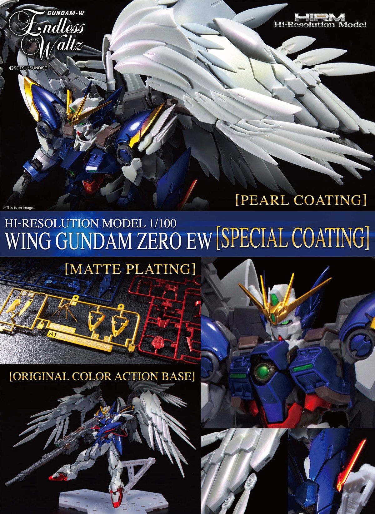 Hi Resolution Wing Gundam Zero EW (Spezialbeschichtung)