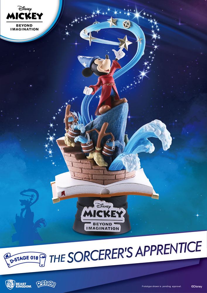 Mickey Beyond Imagination D-Stage PVC Diorama Der Zauberlehrling 15 cm