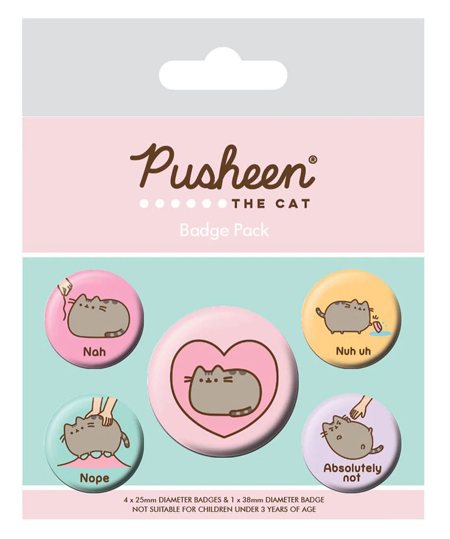 Pusheen Pin-Back Buttons 5er-Pack Pusheen Nah