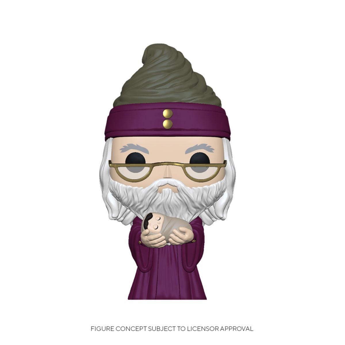 Harry Potter POP! Filme Vinylfigur Dumbledore mit Baby Harry 9 cm