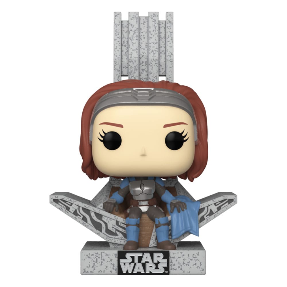 Star Wars: The Mandalorian POP! Deluxe Vinylfigur Bo Katan mit Thron 9 cm