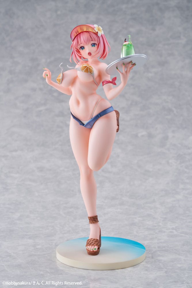 Original Illustration PVC Statue 1/7 Summer Waiter Illustration von Kink Limited Edition 25 cm