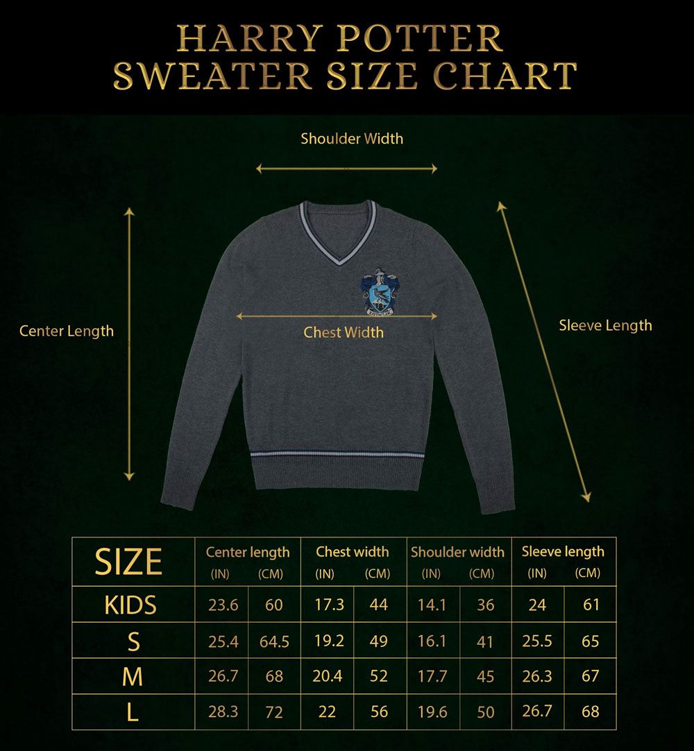 Harry Potter Strickpullover Ravenclaw Größe XL