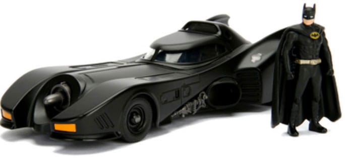 DC Comics Druckgussmodell 1/24 Batman 1989 Batmobil