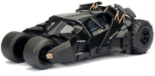 DC Comics Druckgussmodell 1/24 Batman The Dark Knight Batmobil