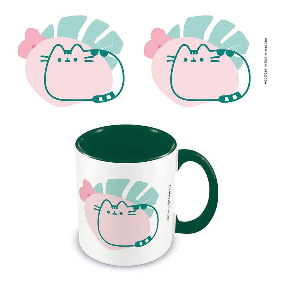 Pusheen Tasse Tropisches Grün