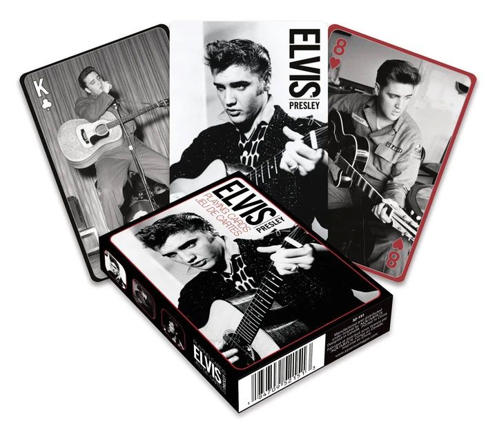 Elvis Presley Spielkarten Schwarz & Weiß