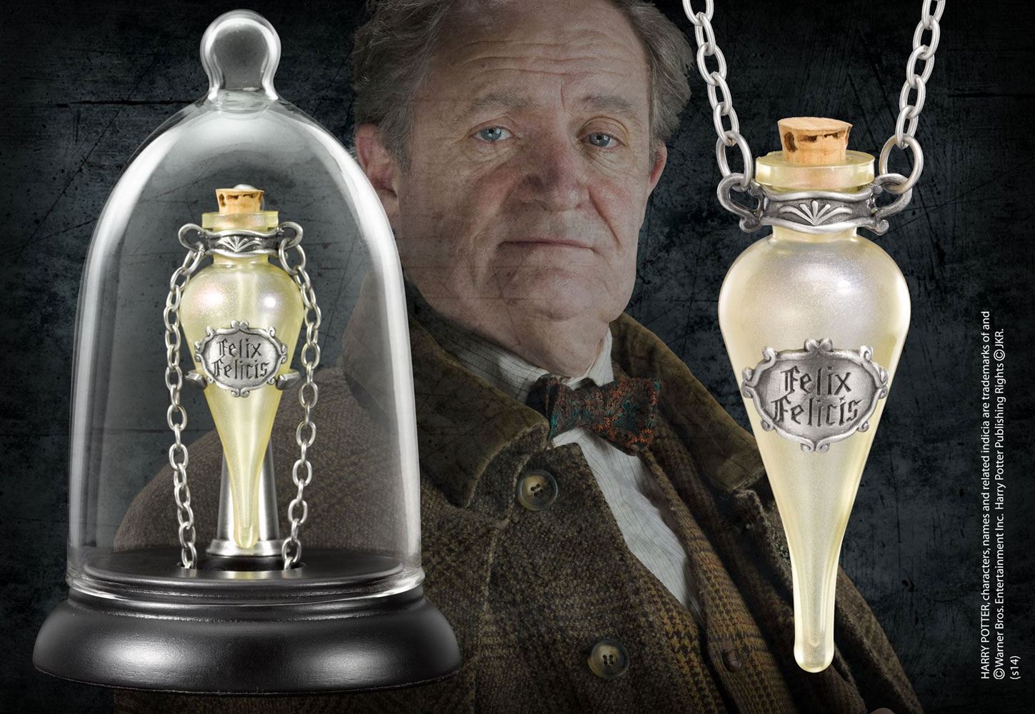Harry Potter Felix Felicis Anhänger und Display