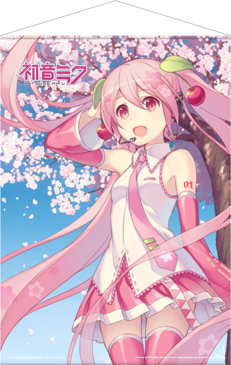 Hatsune Miku Wallscroll Kirschblüte 50 x 70 cm