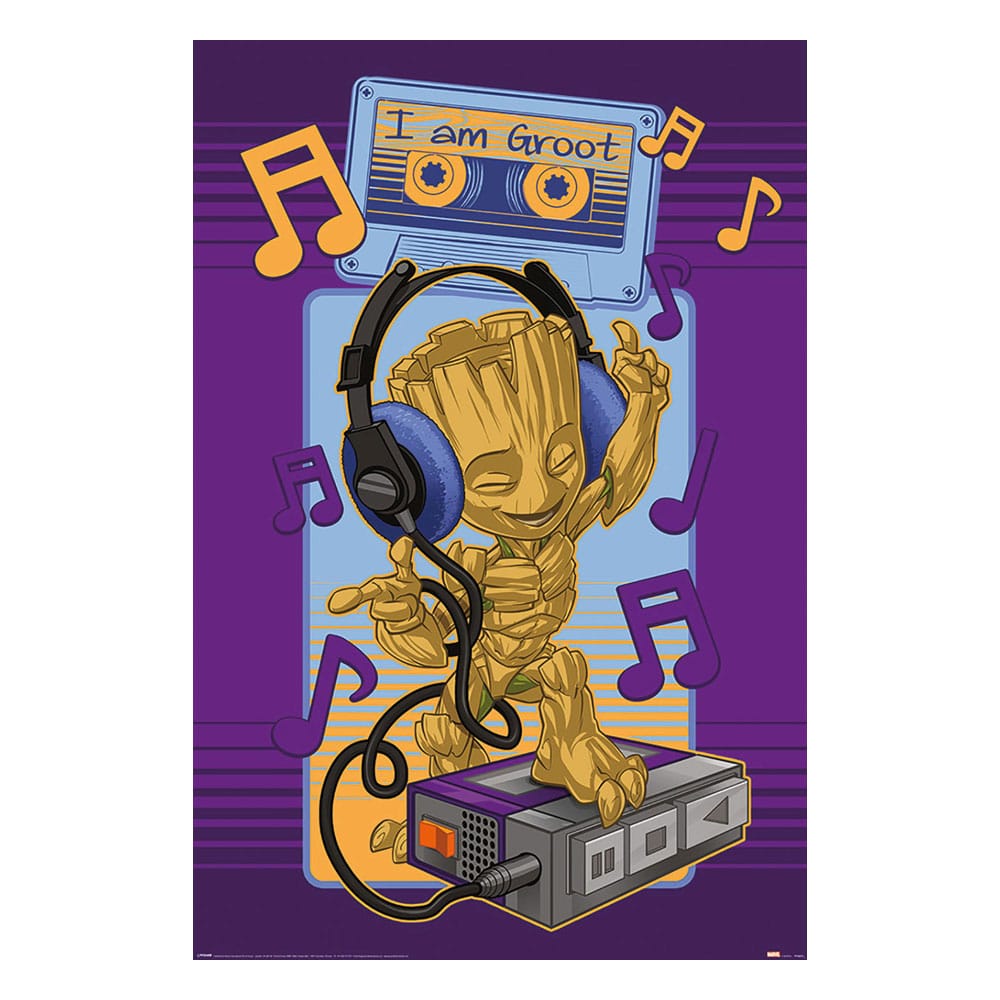 Marvel Poster Pack Guardians of the Galaxy Groot Kassette 61 x 91 cm (4)