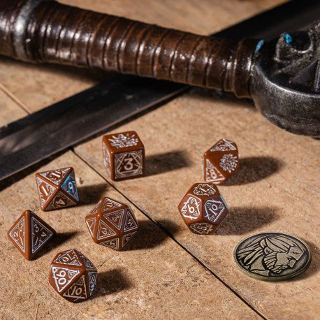 The Witcher Würfelset Geralt Roachs Begleiter (7)