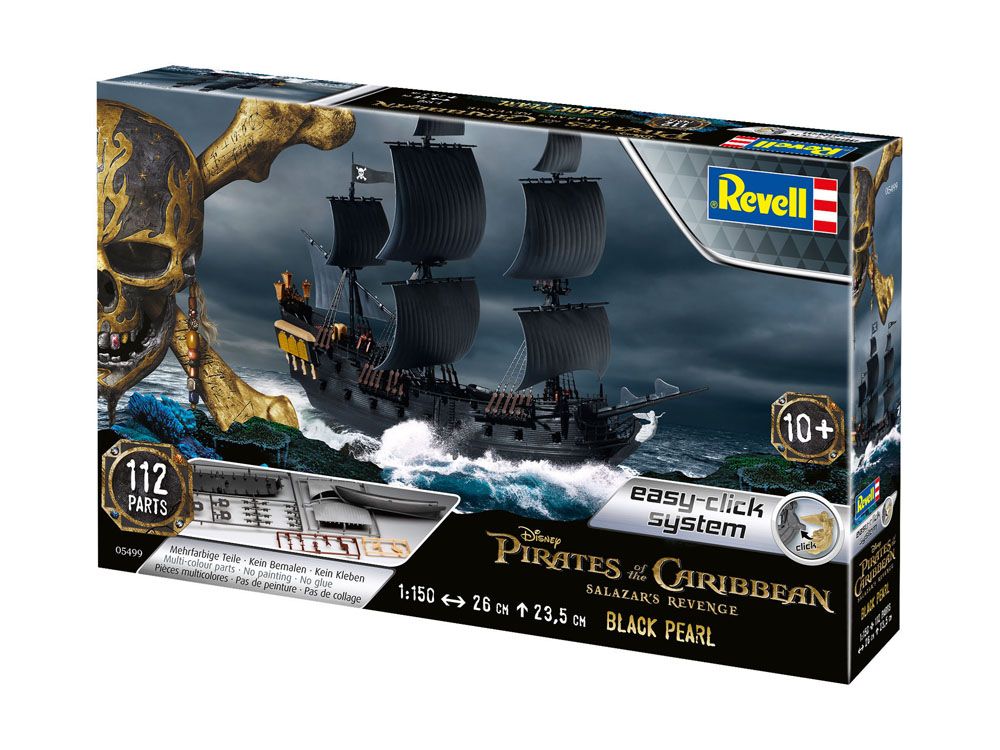 Fluch der Karibik Dead Men Tell No Tales Easy-Click-Modellbausatz 1/150 Black Pearl 26 cm