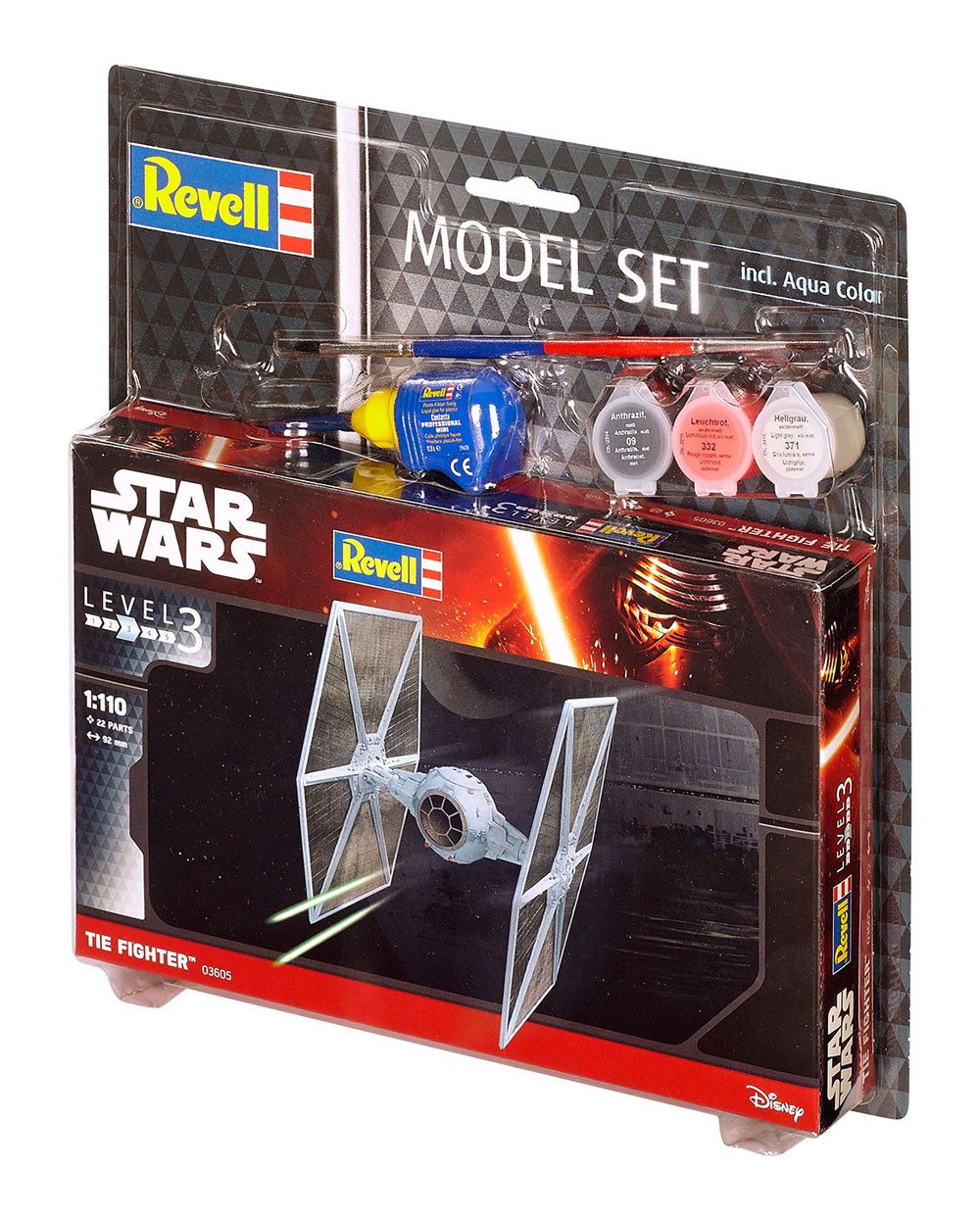 Star Wars Modellbausatz 1/110 Modellset TIE Fighter 9 cm