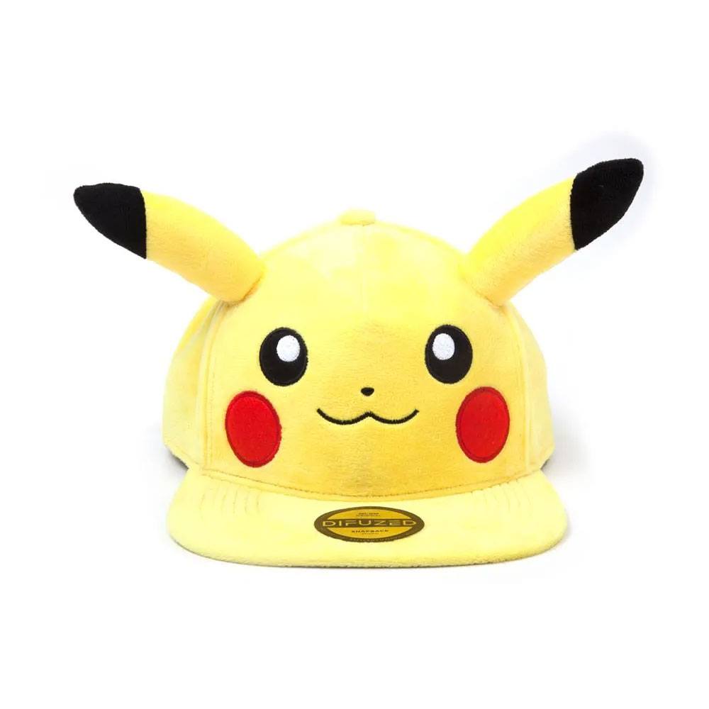 Pokémon-Plüsch-Snapback-Kappe Pikachu peinlich