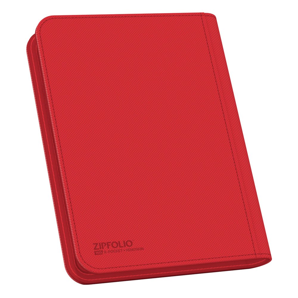 Ultimate Guard Zipfolio 160 – 8-Pocket XenoSkin Rot
