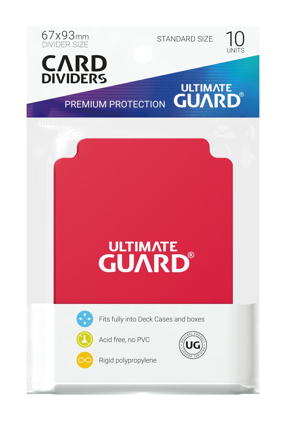 Ultimate Guard Kartenteiler, Standardgröße, Rot (10)