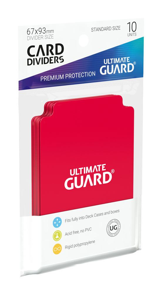 Ultimate Guard Kartenteiler, Standardgröße, Rot (10)