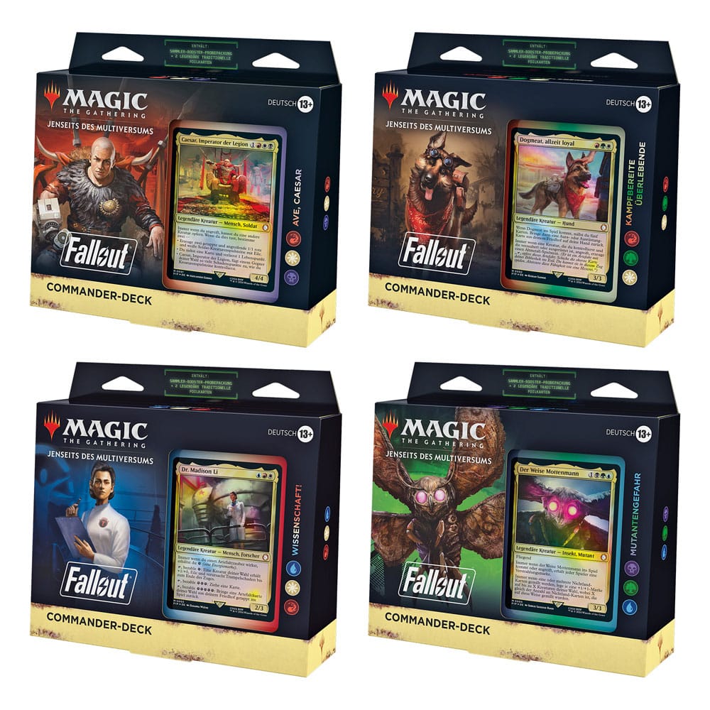 Magic the Gathering Jenseits des Multiversums: Fallout Commander Decks Display (4) Deutsch
