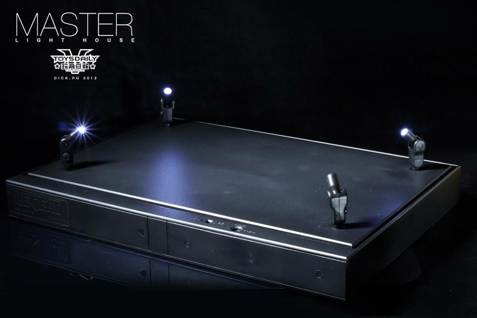 Master Light House Acryl-Vitrine mit Beleuchtung für 1/6 Actionfiguren (schwarz)