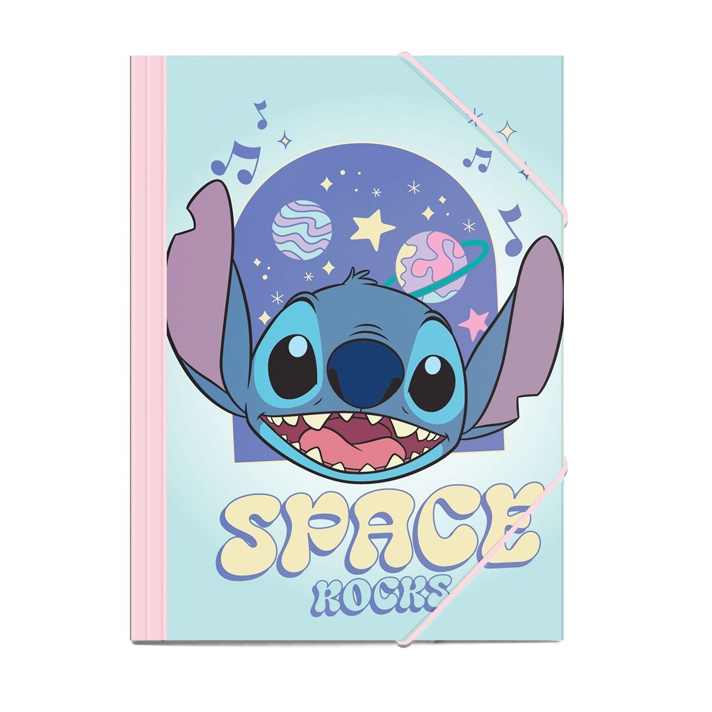STITCH - Space Rocks - Elastic Folder Size 25x35cm