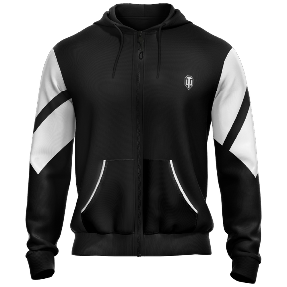 World of Tanks Zip hoodie black&white, 2XL