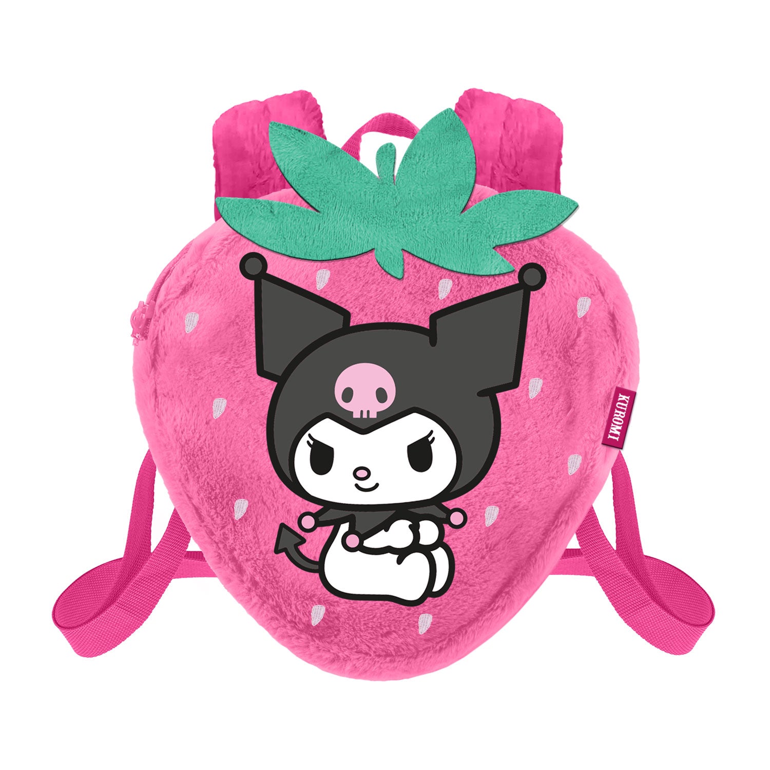 KUROMI - Strawberry - Mini Fur Backpack '25x22x12cm'