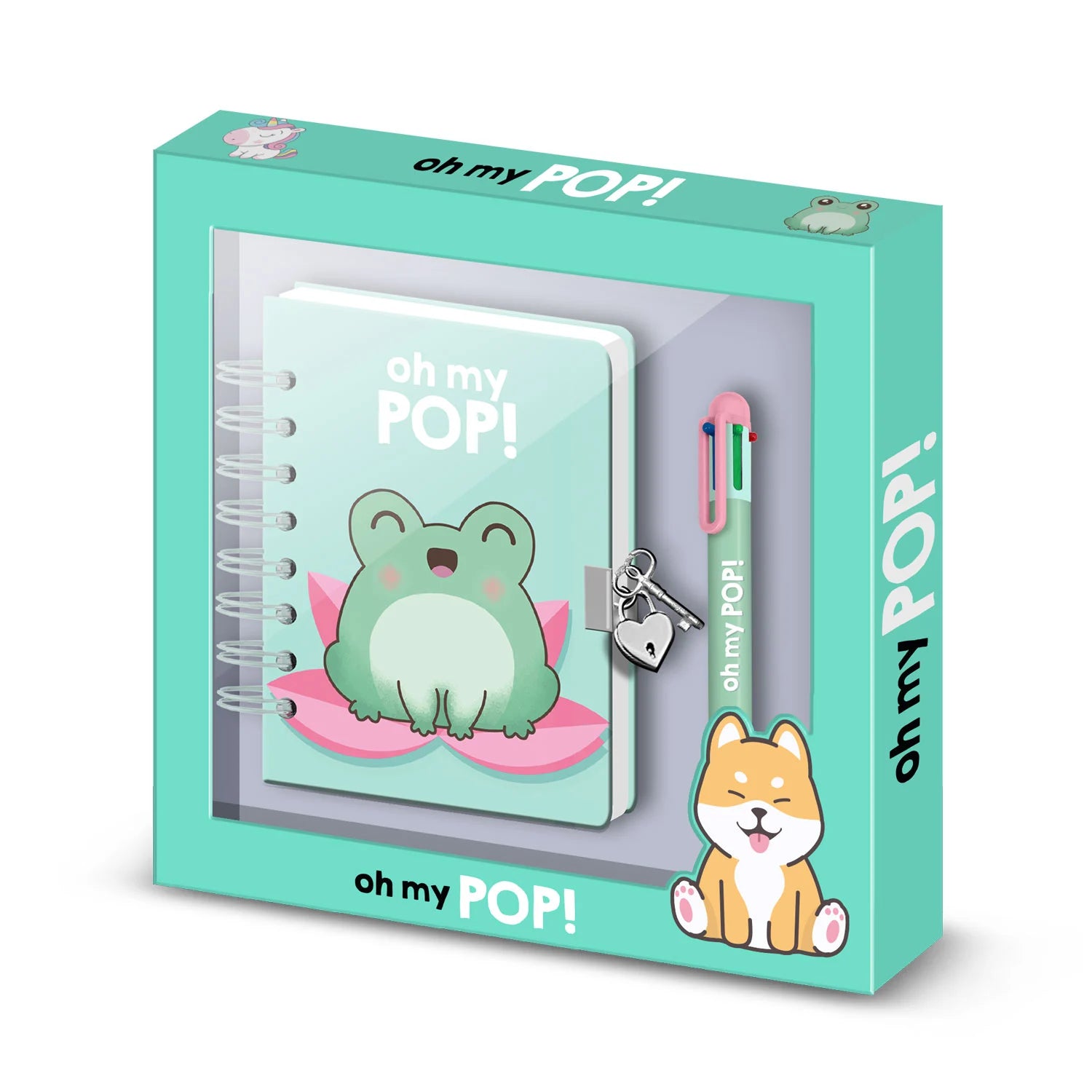 OH MY POP! - Froggy - Gift Box - Diary + Pen