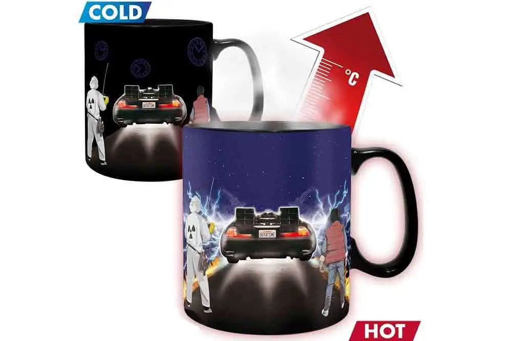 BACK TO THE FUTURE TIME MACHINE HEAT CHANGE MUG