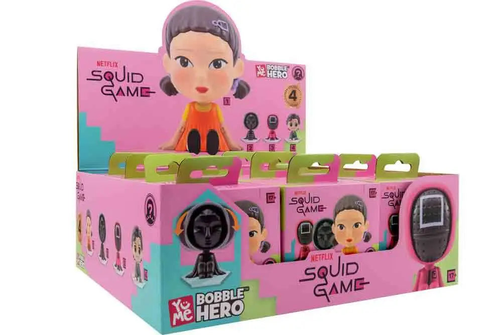 SQUID GAME - BOBBLE HEAD - BLIND BOXES COUNTER DISPLAY (12 UNITS)