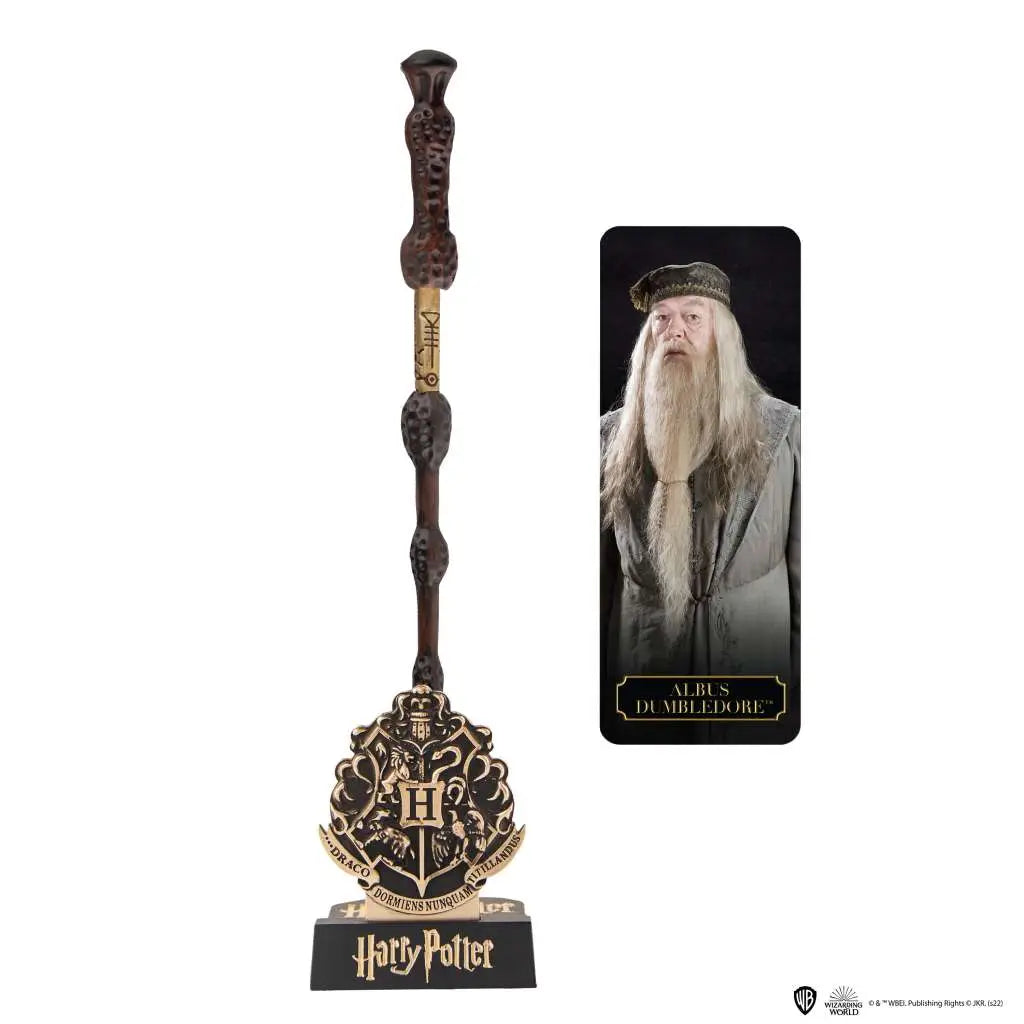 HARRY POTTER DUMBLEDORE WAND PEN IN STAND