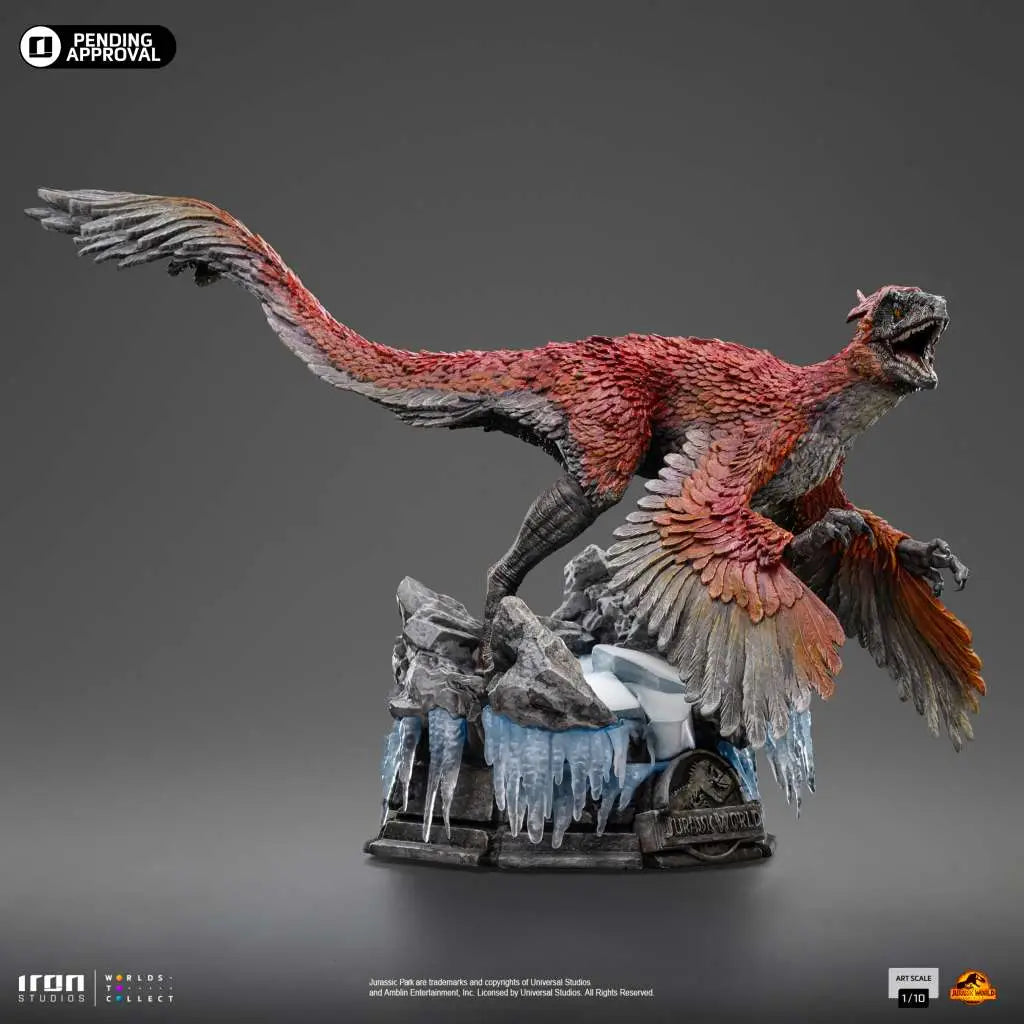 JURASSIC WORLD DOMINION PYRORAPTOR 1/10 STATUE