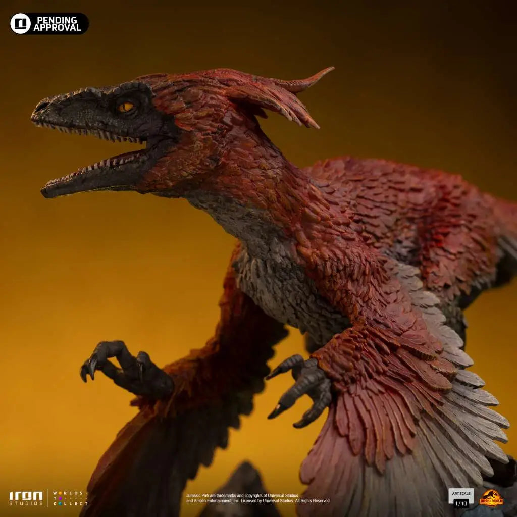 JURASSIC WORLD DOMINION PYRORAPTOR 1/10 STATUE